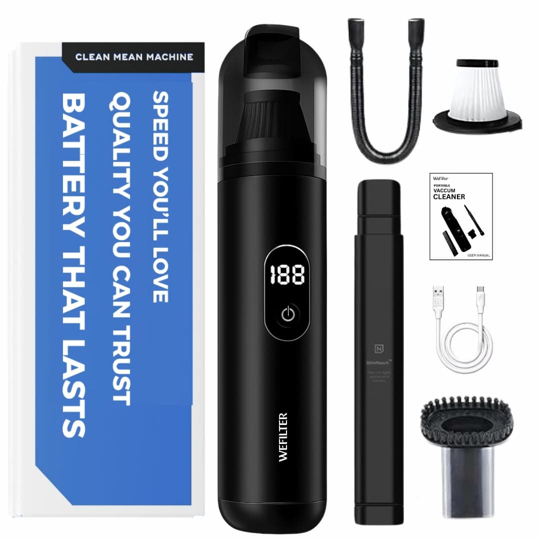WeFilter High-Power Portable Car & Home Vacuum Cleaner