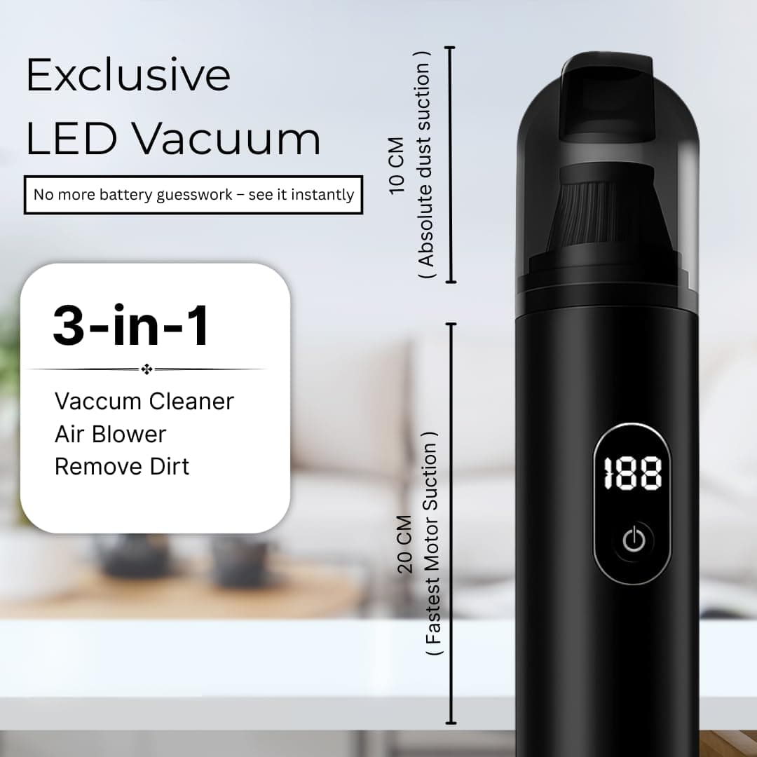WeFilter High-Power Portable Car & Home Vacuum Cleaner - Image 2