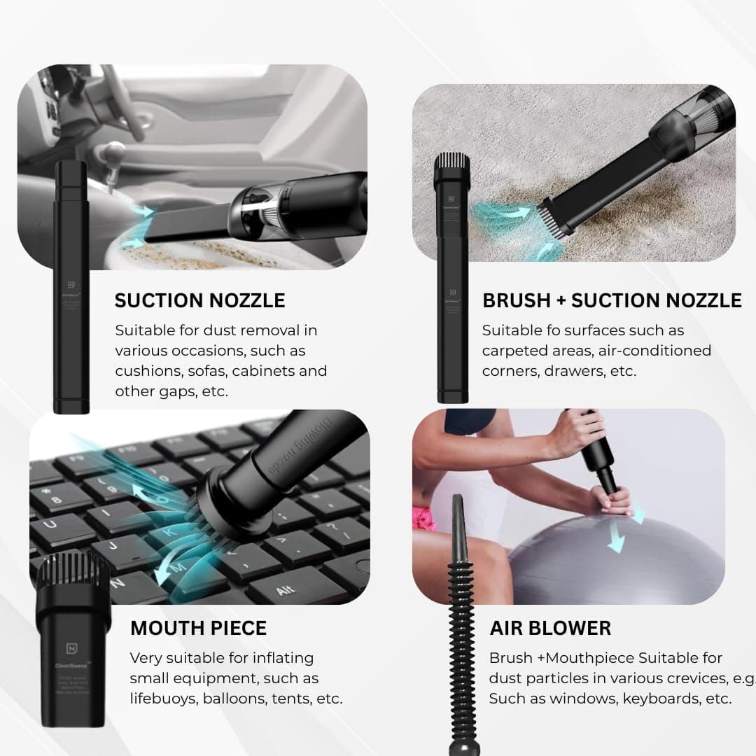 WeFilter High-Power Portable Car & Home Vacuum Cleaner - Image 8
