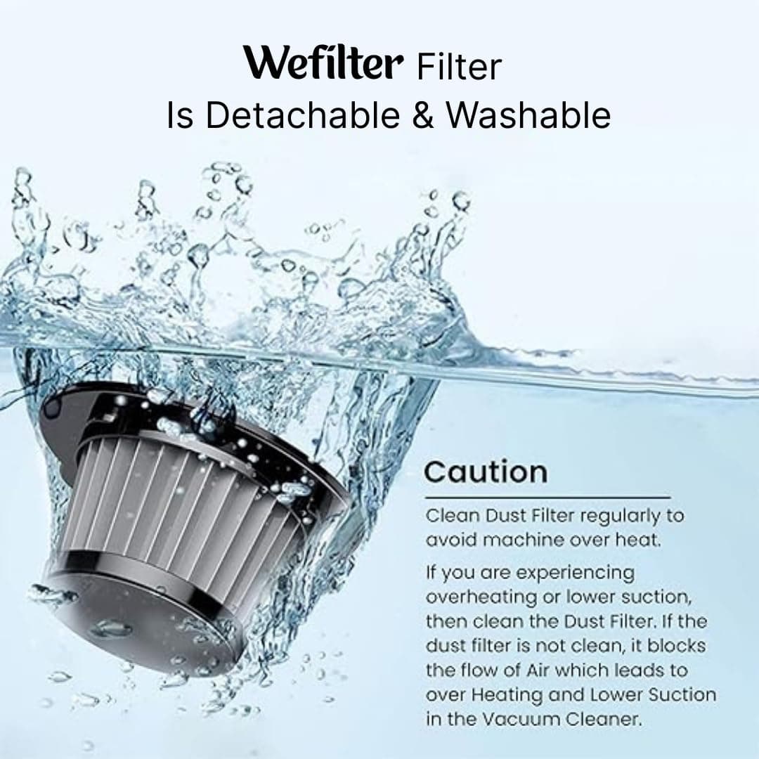 WeFilter High-Power Portable Car & Home Vacuum Cleaner - Image 9