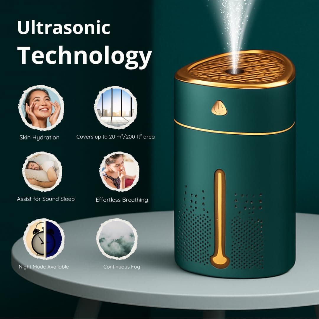 WeFilter Cool Mist Ultrasonic Humidifier (1L) - Image 3