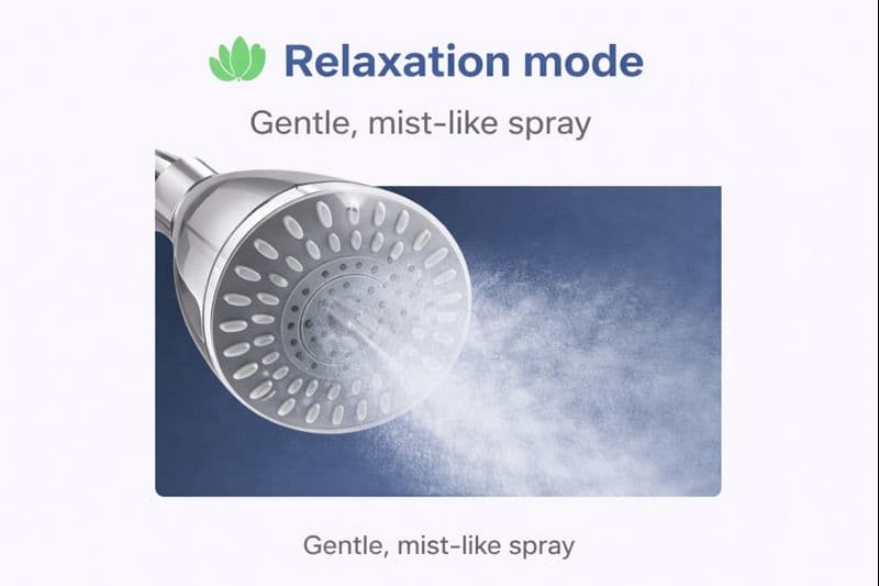 Relaxation mode spray mode