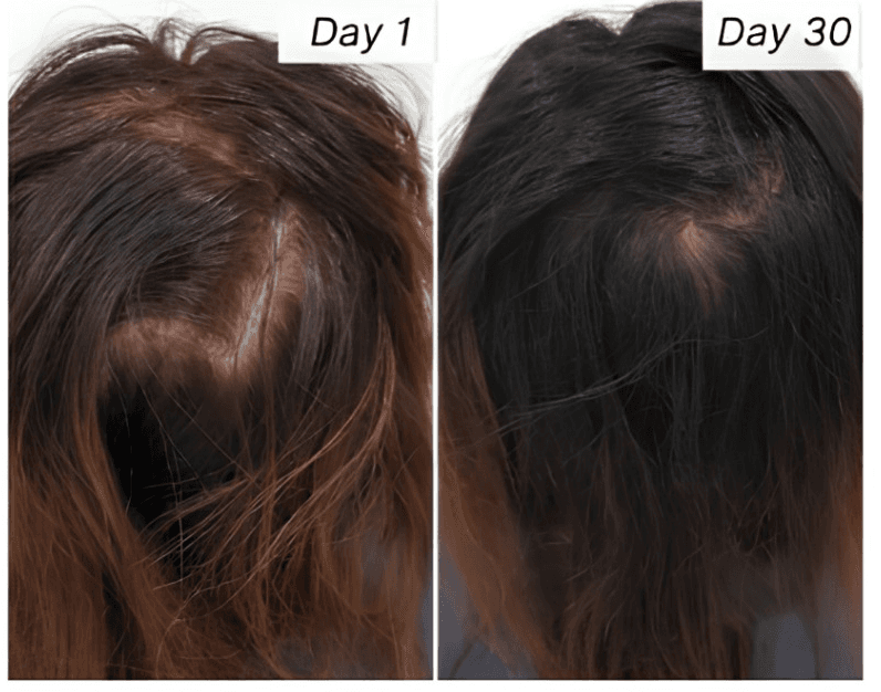 Visible hair texture improvement